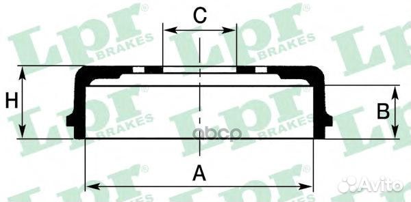 Барабан тормозной 7D0316 Lpr