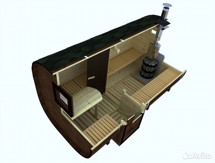 Мобильная баня Квадро