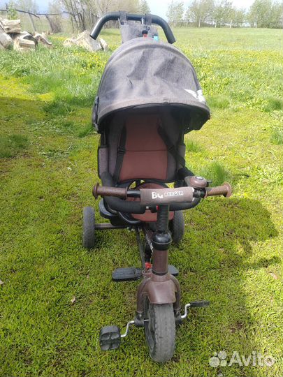 Велосипед коляска с ручкой