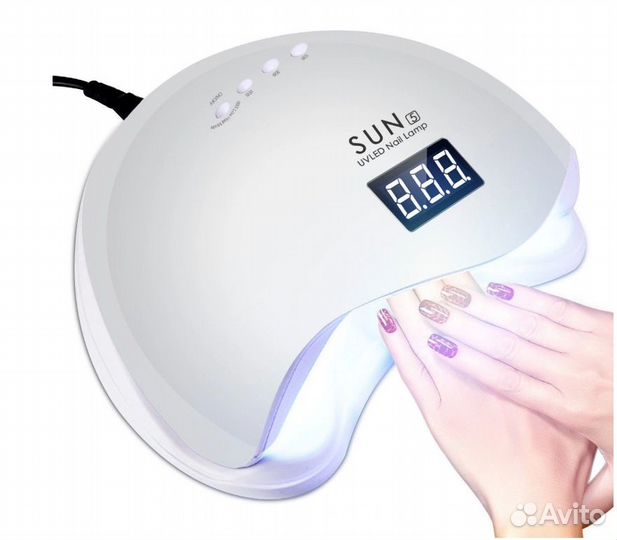 Led лампа для ногтей новая 48W