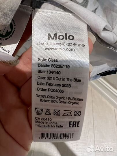 Платье Molo Out in the Blue 134/140 оригинал