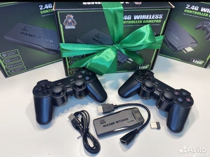 Игровая приставка game stick 4k 64gb + доставка