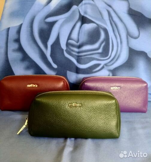 Косметички много натуральная кожа