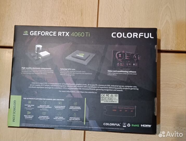 Видеокарта Colorful RTX 4060 Ti