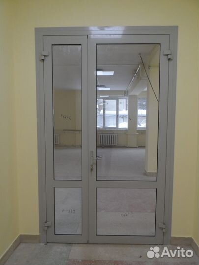 Штульповая дверь алюминиевая