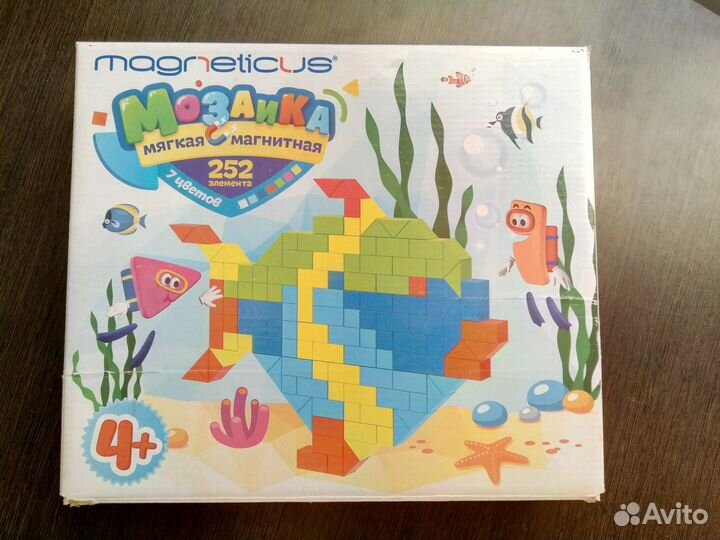 Мозаика 4+, 252 элемента / 7 цветов / 20 этюдов