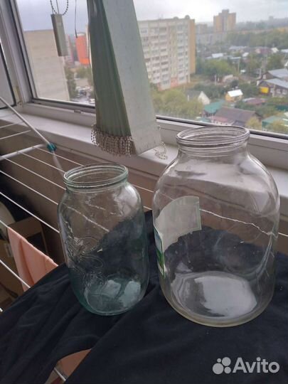 Банки стеклянные 3 л. бу