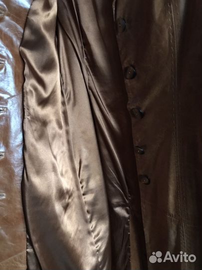 Плащ кожаный