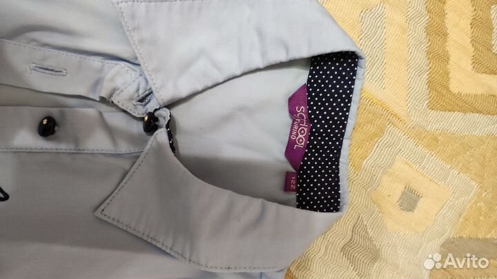Блузка рубашка для девочки р.122