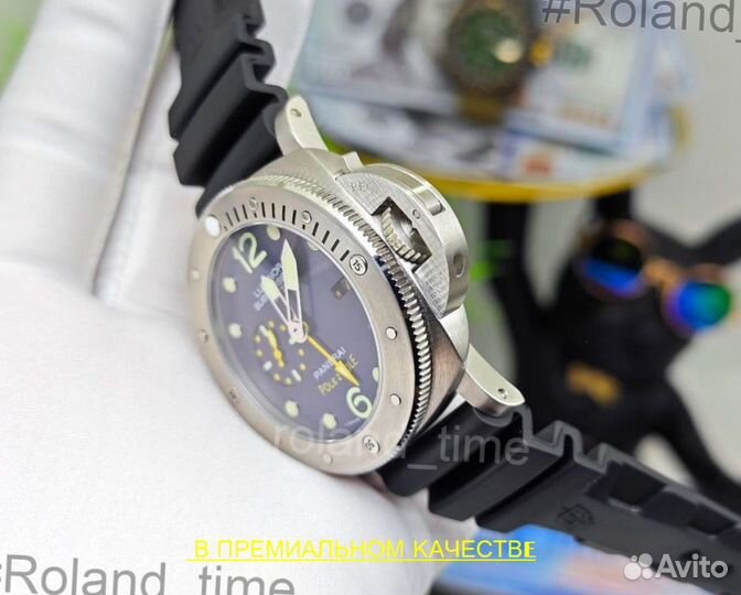 Тяжелые мужские часы Panerai Submersible гарантия
