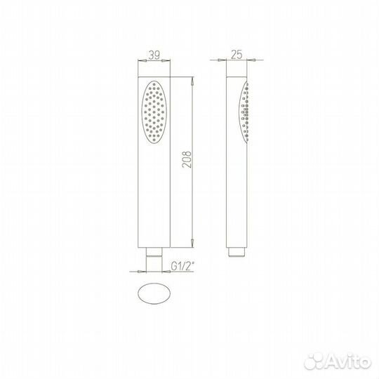 Paini 86CR155 Душевая лейка