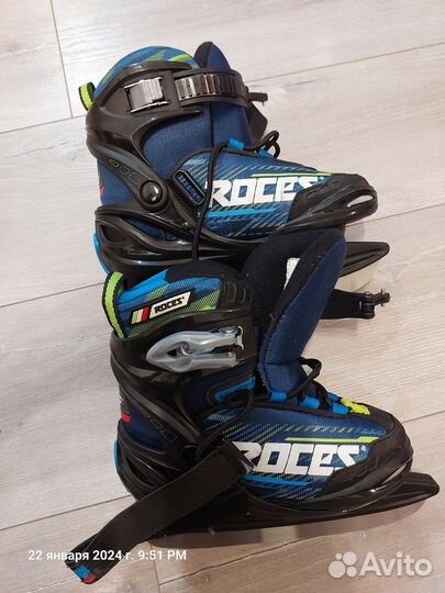 Коньки раздвижные детские Roces Yuma boy 30-35р