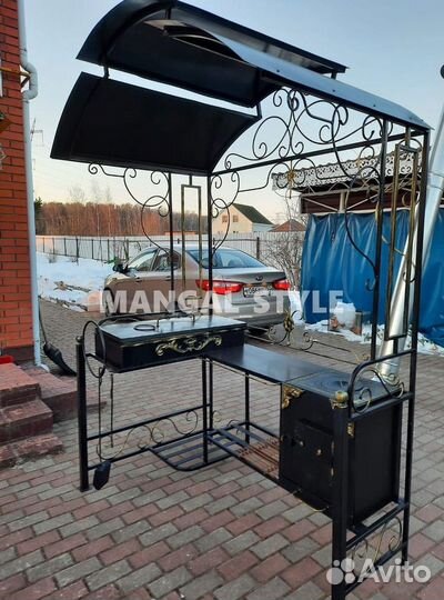 Мангал с крышей