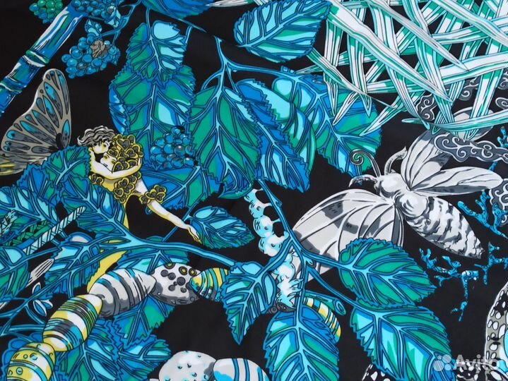 Платок Шаль Hermes Шелковый