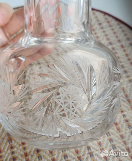 Хрустальный кувшин СССР литровый