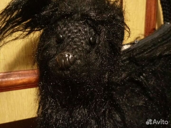 Вязаная сумка собачка