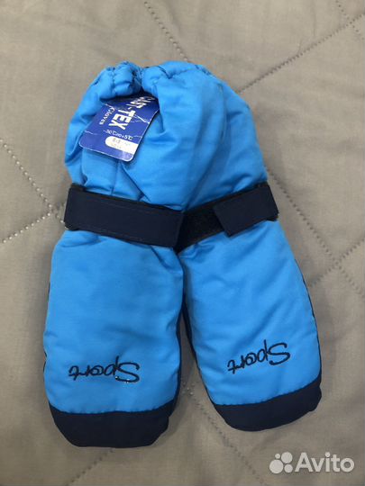 Варежки детские 6-8 лет новые