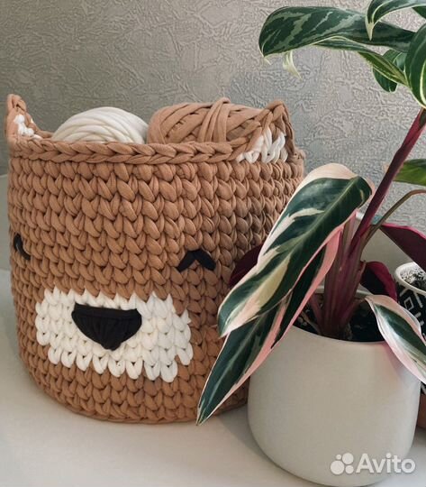 Интерьерные корзины и кашпо ручной работы