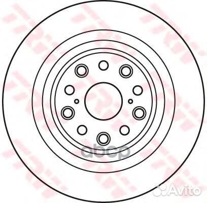 Диск тормозной зад lexus LS (F4 ) 460 (USF40)