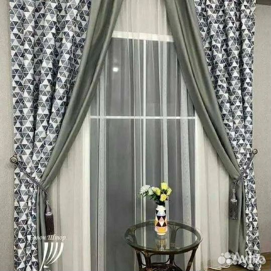 Шторы готовые на шторной ленте