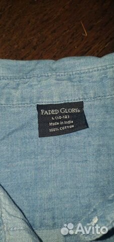 Джинсовая рубашка Faded Glory