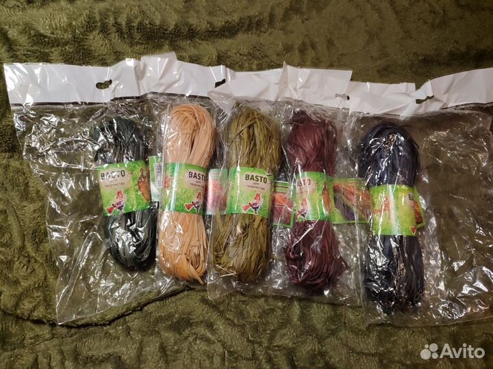 Натуральное волокно, лыко для декорирования