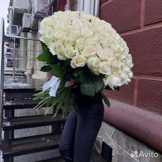 Букет 101 роза, Цветы Розы с Доставкой