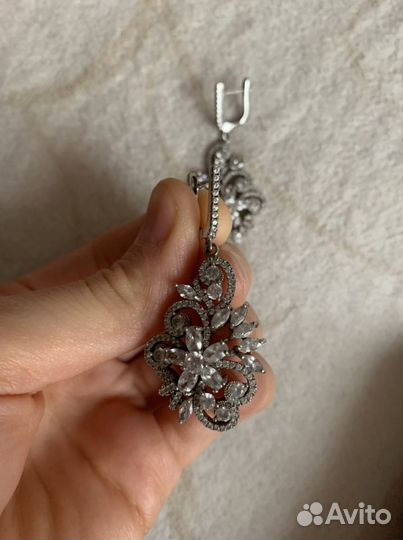 Серьги серебро 925