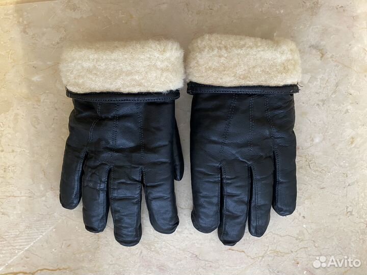 Перчатки кожаные ввс СССР. Мех овчина