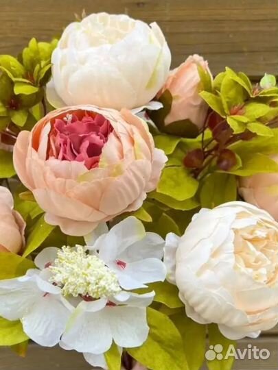 Букет искусственных пионов