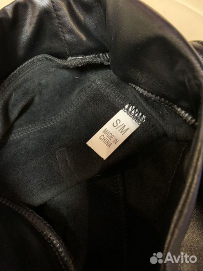 Брюки кожаные