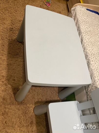 Стол и стул маммут IKEA