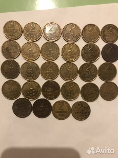 Монеты СССР 2 копеек
