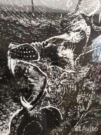 Картина графика 1 метр на 75 см