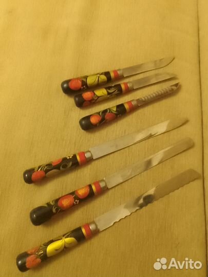 Набор кухонных ножей Хохлома