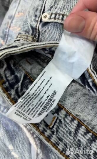 Джинсы Zara Flared Baggy Jeans Синие