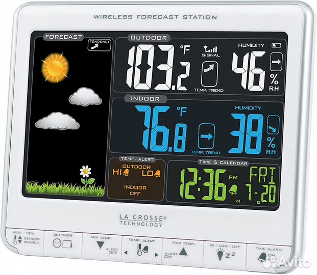 Новая USA La Crosse Technology 308-1412S Color LCD