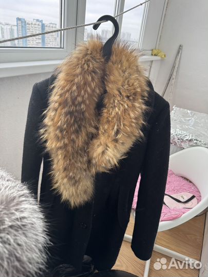 Пальто с натуральным мехом
