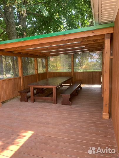 Русская баня на дровах с купелью