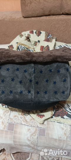 Дышащая плюшевая кровать для домашних животных