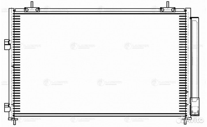 Радиатор кондиционера Тойота Раф 4 13