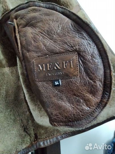 Дубленка натуральная мужская 52 54