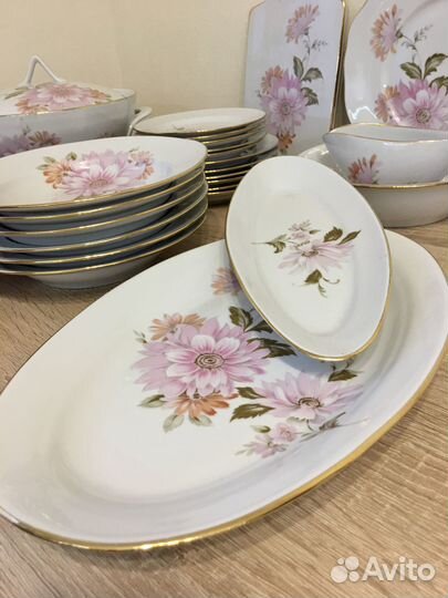 Столовый сервиз Дулево. Хризантемы Фарфор