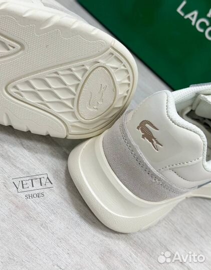 Кроссовки кеды Lacoste Натуральная кожа замша