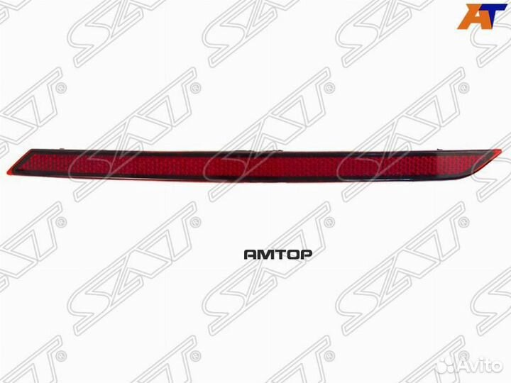 SAT ST-441-29PZR Отражатель в задний бампер VW pol