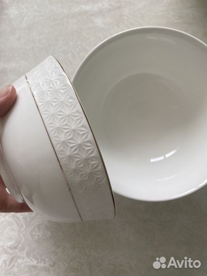 Салатник и тарелки Коралл