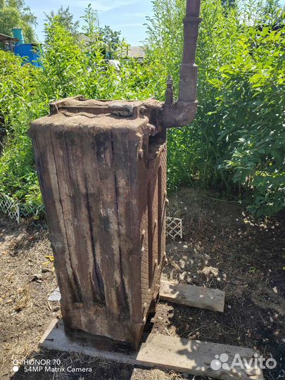 Твердотопливный котёл чугунный