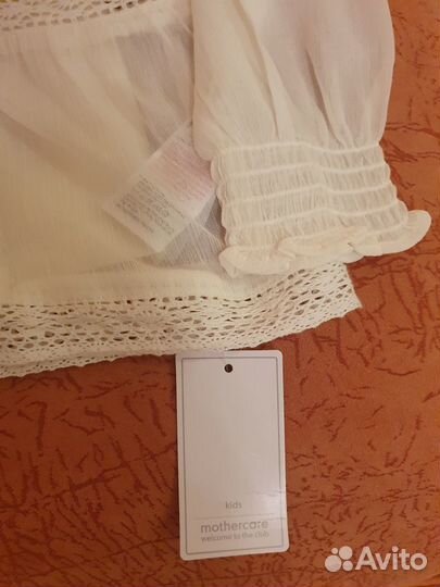 Блуза для девочки кремовая Мазеркеа