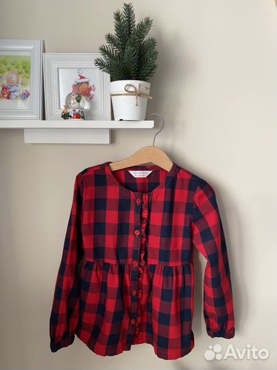 Рубашка для девочки размер 110-116