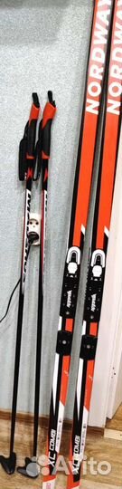 Лыжи беговые c лыжными палками